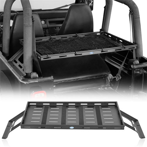 Hooke Road Interior Cargo Rack for 1987-2006 Jeep Wrangler YJ TJ, Excluding Unlimited b1067s 1