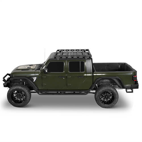 Load image into Gallery viewer, Jeep Wrangler JL & Gladiator JT Aluminum Luggage Rack Roof Rack 4x4 Jeep Parts - Hooke Road b3047s 23