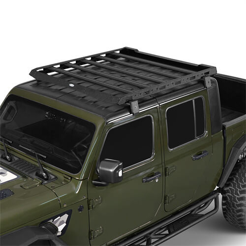 Load image into Gallery viewer, Jeep Wrangler JL & Gladiator JT Aluminum Luggage Rack Roof Rack 4x4 Jeep Parts - Hooke Road b3047s 25