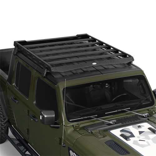 Load image into Gallery viewer, Jeep Wrangler JL & Gladiator JT Aluminum Luggage Rack Roof Rack 4x4 Jeep Parts - Hooke Road b3047s 26