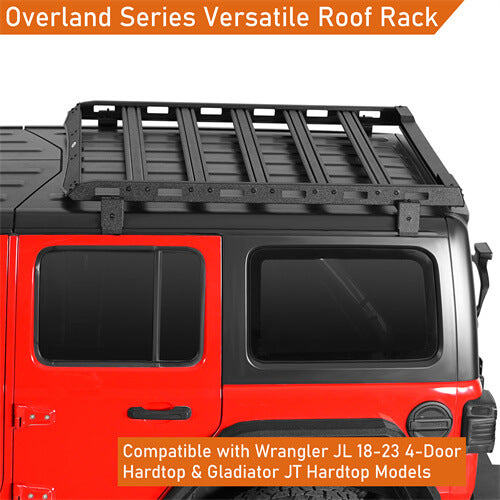 Load image into Gallery viewer, Jeep Wrangler JL & Gladiator JT Aluminum Luggage Rack Roof Rack 4x4 Jeep Parts - Hooke Road b3047 7
