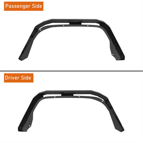 Load image into Gallery viewer, 2020-2023 Jeep Gladiator JT Steel Flat Rear Fender Flares - Hooke Road b7016s 10