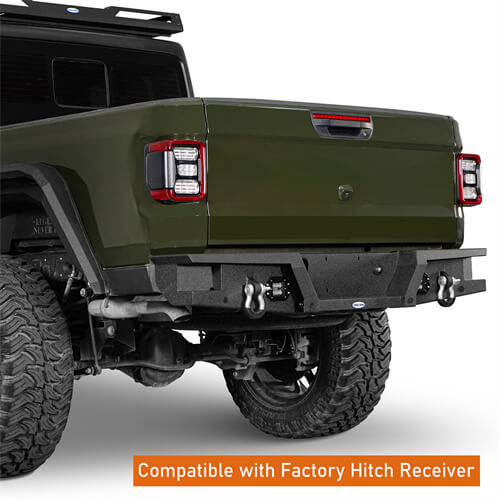 Load image into Gallery viewer, HookeRoad Jeep Gladiator Rear Bumper for 2020-2024 Jeep Gladiator JT b7003s 10