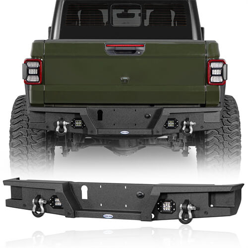 Load image into Gallery viewer, HookeRoad Jeep Gladiator Rear Bumper for 2020-2024 Jeep Gladiator JT b7003s 2