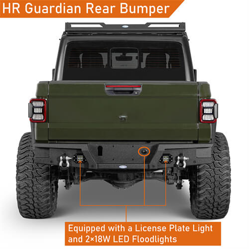 Load image into Gallery viewer, HookeRoad Jeep Gladiator Rear Bumper for 2020-2024 Jeep Gladiator JT b7003s 4