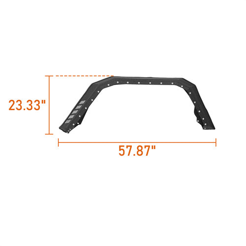 Load image into Gallery viewer, Hooke Road 2020-2025 Jeep Gladiator Rear Fender Flares b7020s 5