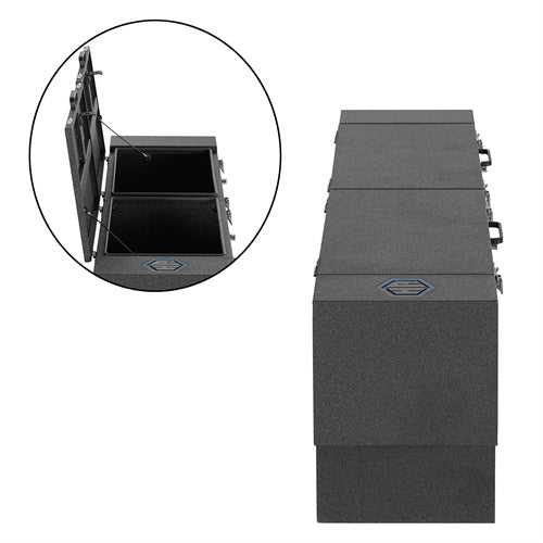 Hooke Road 2020-2025 Jeep Gladiator Tool Box Lockable Storage Box b7026s 4