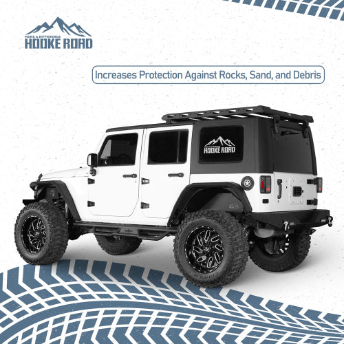 Load image into Gallery viewer, Hooke Road Jeep JK Rear Inner Fender Liners for 2007-2018 Jeep Wrangler JK b2116s 3