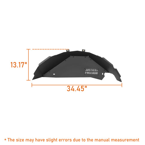 Load image into Gallery viewer, Hooke Road Jeep JK Rear Inner Fender Liners for 2007-2018 Jeep Wrangler JK b2116s 7