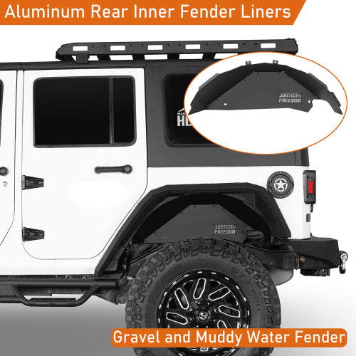 Load image into Gallery viewer, Hooke Road Jeep JK Rear Inner Fender Liners for 2007-2018 Jeep Wrangler JK b2116s 8