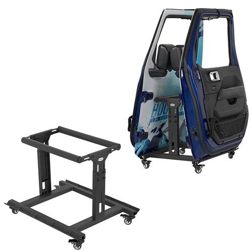 Load image into Gallery viewer, Door Storage Rack Cart Fits For 2 Doors 97-23 Jeep Wrangler TJ JK JL Gladiator JT & 21-23 Ford Bronco - HookeRoad b1033 2