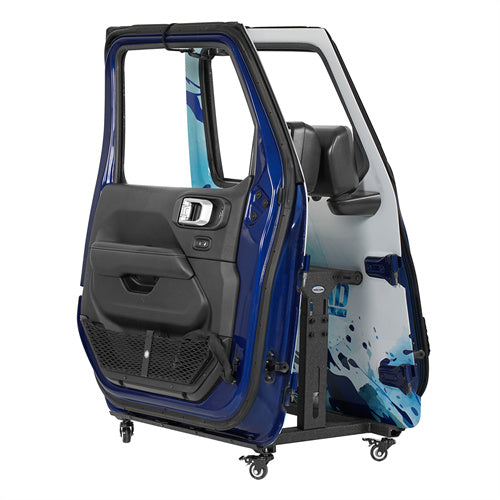 Load image into Gallery viewer, Door Storage Rack Cart Fits For 2 Doors 97-23 Jeep Wrangler TJ JK JL Gladiator JT & 21-23 Ford Bronco - HookeRoad b1033 3
