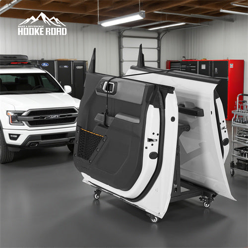 Load image into Gallery viewer, Door Storage Rack Cart Fits For 2 Doors 97-23 Jeep Wrangler TJ JK JL Gladiator JT & 21-23 Ford Bronco - HookeRoad b1033 5