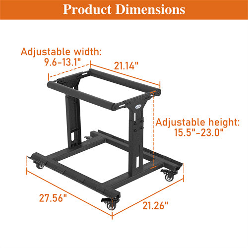 Load image into Gallery viewer, Door Storage Rack Cart Fits For 2 Doors 97-23 Jeep Wrangler TJ JK JL Gladiator JT & 21-23 Ford Bronco - HookeRoad b1033 6