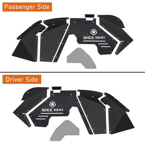 Load image into Gallery viewer, Hooke Road Jeep JK Front Inner Fender Liners for 2007-2018 Jeep Wrangler JK b2113s 5
