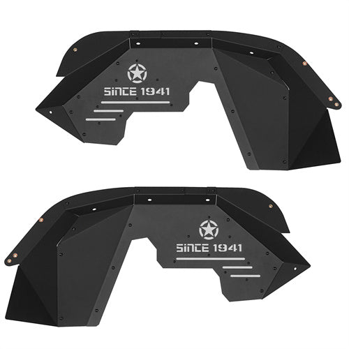 Load image into Gallery viewer, Hooke Road Jeep JK Front Inner Fender Liners for 2007-2018 Jeep Wrangler JK b2113s 6