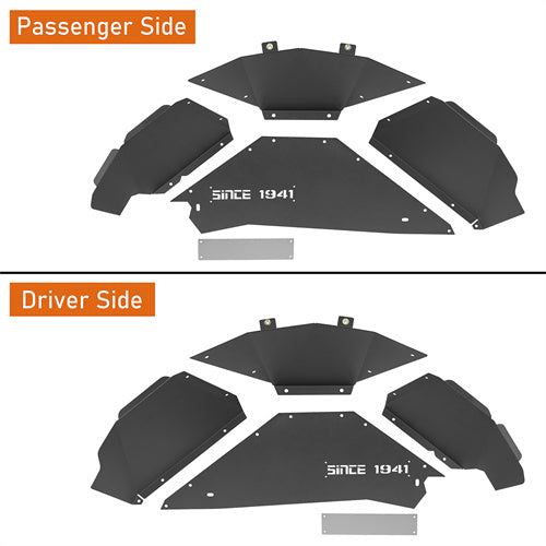 Load image into Gallery viewer, HookeRoad Jeep JK Front and Rear Inner Fender Liners for 2007-2018 Jeep Wrangler JK b21132114 7