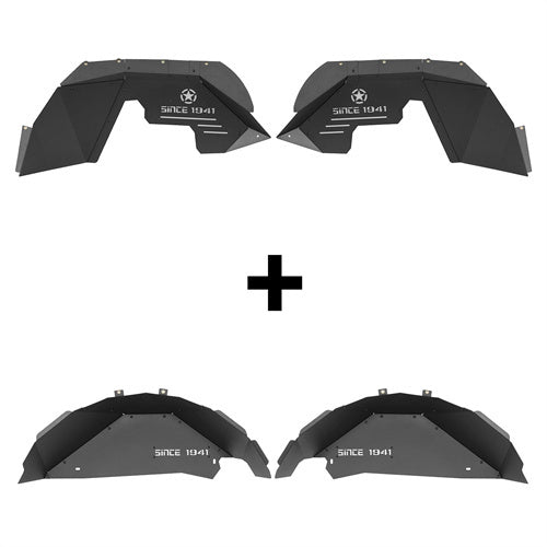 Load image into Gallery viewer, HookeRoad Jeep JK Front and Rear Inner Fender Liners for 2007-2018 Jeep Wrangler JK b21132114 8