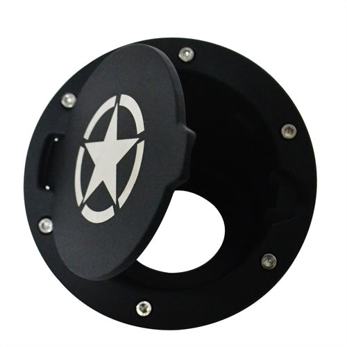 Load image into Gallery viewer, Hooke Road Jeep JK Gas Cap Cover Fuel Filler Door for 2007-2018 Jeep Wrangler JK & Unlimited mmr20074 7