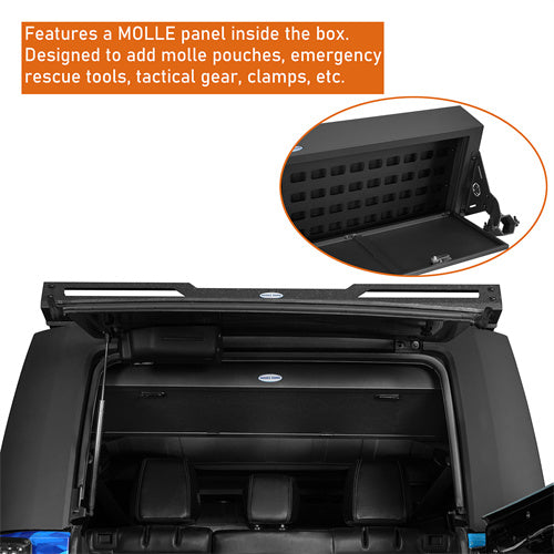 Load image into Gallery viewer, Jeep JK Rear Storage Lock Box (07-18 Jeep Wrangler JK 4-Door Hardtop) - Hooke Road