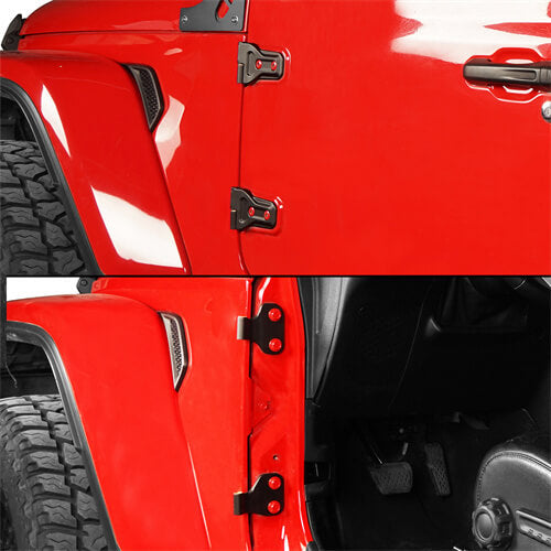 Load image into Gallery viewer, Black Door Hinge Kit Replacement For 2018-2022 Jeep Wrangler JL - Hooke Road mmr30125 3