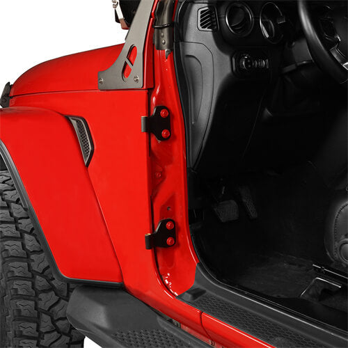 Load image into Gallery viewer, Black Door Hinge Kit Replacement For 2018-2022 Jeep Wrangler JL - Hooke Road mmr30125 8