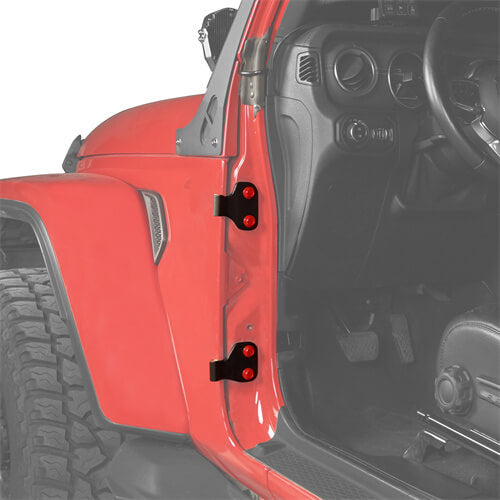Load image into Gallery viewer, Black Door Hinge Kit Replacement For 2018-2022 Jeep Wrangler JL - Hooke Road mmr30125 9