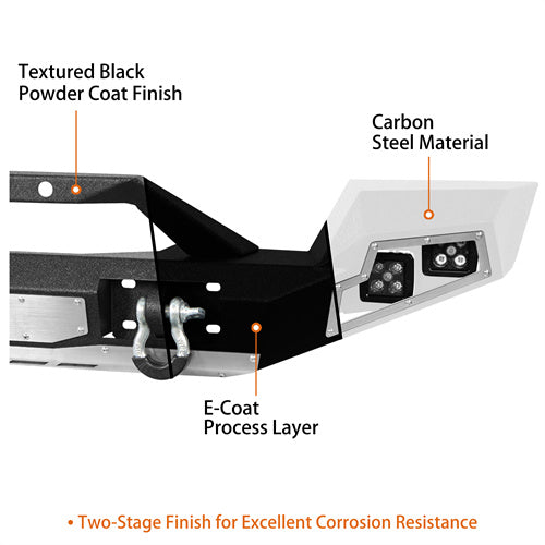 Load image into Gallery viewer, HookeRoad Jeep JL Full Width Front Bumper w/Winch Plate for 2018-2024 Jeep Wrangler JL b3013s 9