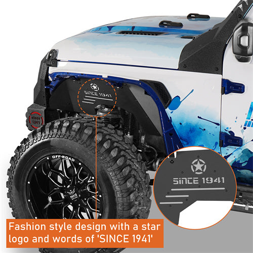 Load image into Gallery viewer, Hooke Road 2018-2025 Jeep JL Inner Fender Liner Front & Rear Aluminum b3085s 9