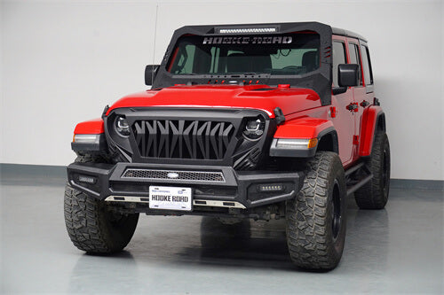 Load image into Gallery viewer, Jeep Wrangler JL Front Bumper Gladiator JT Front Bumper 4x4 Jeep Parts - Hooke Road b3065 5