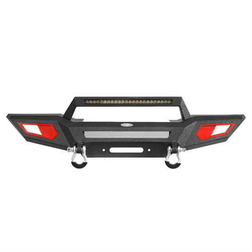 Load image into Gallery viewer, Jeep JL & JT Front Bumper 4x4 jeep parts w/Winch Plate & Light Bar- Hooke Road b3044s 23