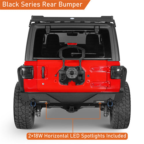 Load image into Gallery viewer, HookeRoad Jeep JL Rear Bumper w/2 Inch Hitch Receiver for 2018-2022 Jeep Wrangler JL b3003bs 7
