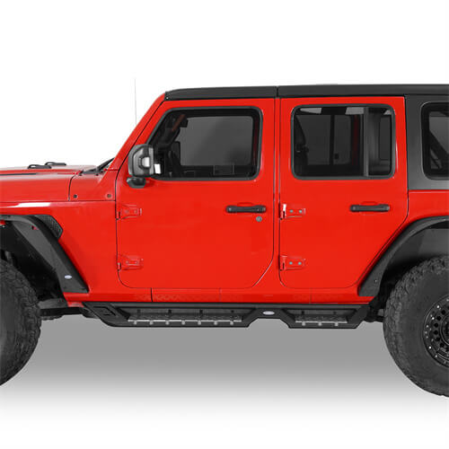 Load image into Gallery viewer, HookeRoad Jeep JL Side Steps Running Boards for 2018-2023 Jeep Wrangler JL b3045 7