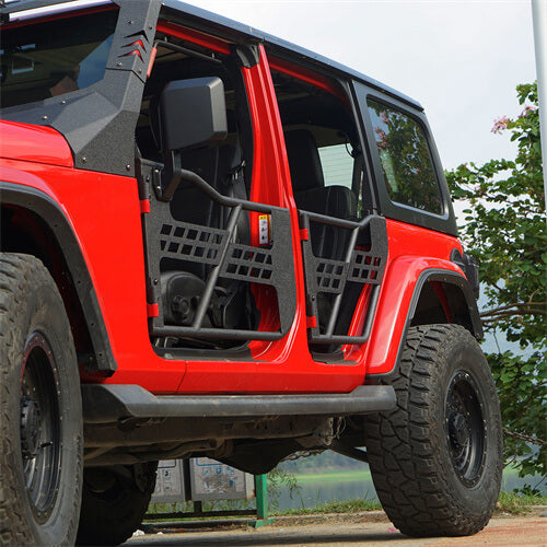Load image into Gallery viewer, Jeep JL Tube Doors 4 Door Rock Crawler half doors for 2018-2023 Jeep Wrangler JL & Jeep Gladiator JT - HookeRoad  b3009s 9