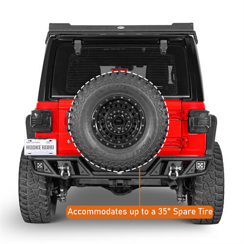 Load image into Gallery viewer, 2018-2024 Jeep Wrangler JL Rear Bumper Aftermarket Bumper 4x4 Jeep Parts - Hooke Road b3063s 10