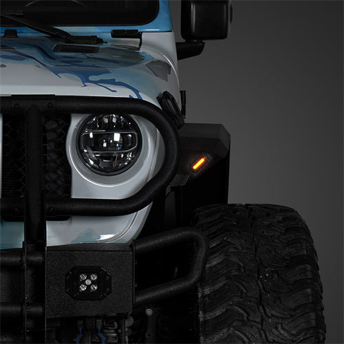 Load image into Gallery viewer, Hooke Road Jeep JT Flat Style Fender Flares for 2020-2024 Jeep Gladiator JT b7022ab 6