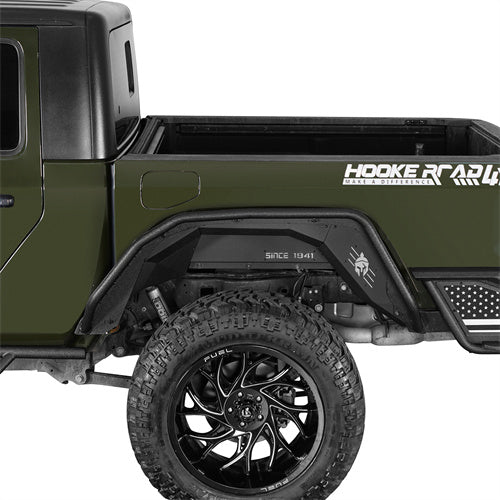 Load image into Gallery viewer, Hooke Road Jeep JT Flux Tube Fender Flares for 2020-2024 Jeep Gladiator JT b7021ab 4