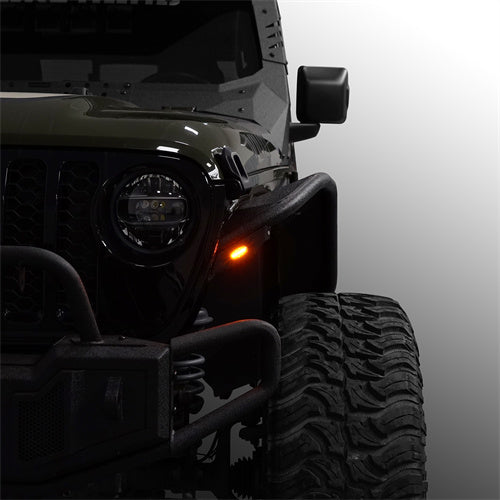 Load image into Gallery viewer, Hooke Road Jeep JT Flux Tube Fender Flares for 2020-2024 Jeep Gladiator JT b7021ab 6