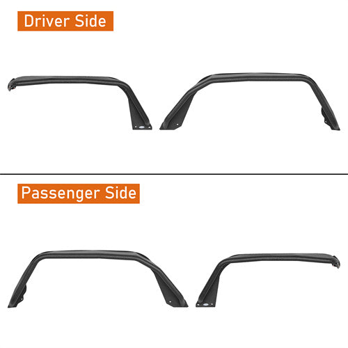 Load image into Gallery viewer, Hooke Road Jeep JT Flux Tube Fender Flares for 2020-2024 Jeep Gladiator JT b7021ab 8