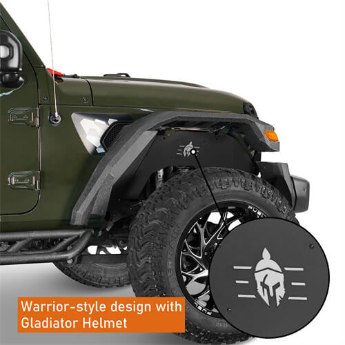 Load image into Gallery viewer, HookeRoad Jeep JT Front & Rear Inner Fender Liners for 2020-2023 Jeep Gladiator JT b70127013s 10