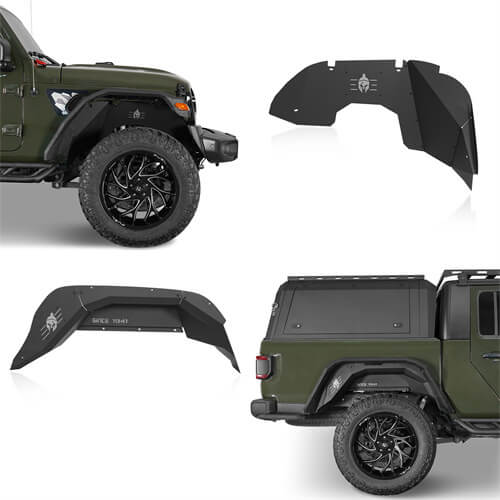 Load image into Gallery viewer, HookeRoad Jeep JT Front & Rear Inner Fender Liners for 2020-2023 Jeep Gladiator JT b70127013s 3