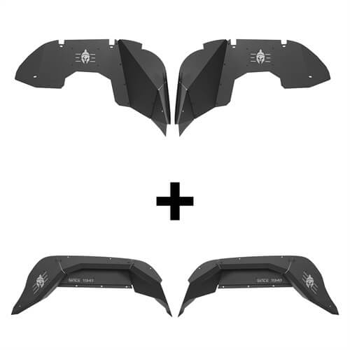 Load image into Gallery viewer, HookeRoad Jeep JT Front & Rear Inner Fender Liners for 2020-2023 Jeep Gladiator JT b70127013s 4