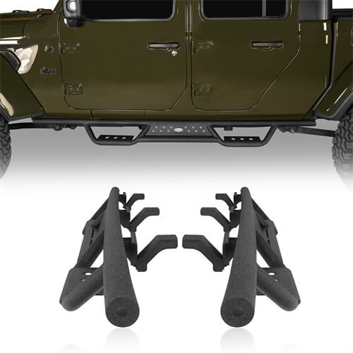 Load image into Gallery viewer, HookeRoad Jeep JT Side Steps Nerf Bars for 2020-2023 Jeep Gladiator  b7001-1s 7