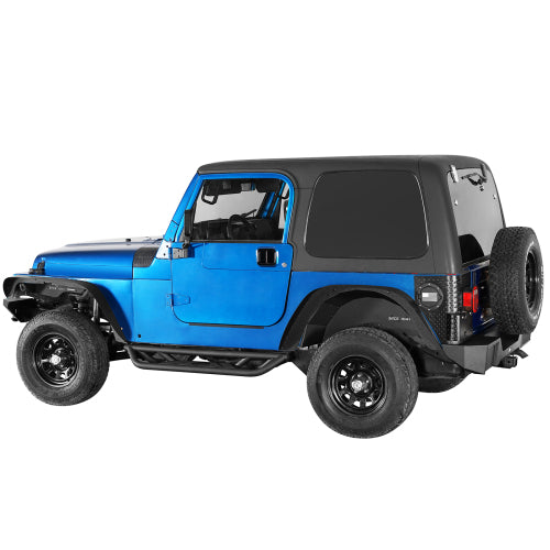 Load image into Gallery viewer, Hooke Road Jeep TJ Rear Wheel Well Liners "Since 1941" for 1997-2006 Jeep Wrangler TJ b1035s 3