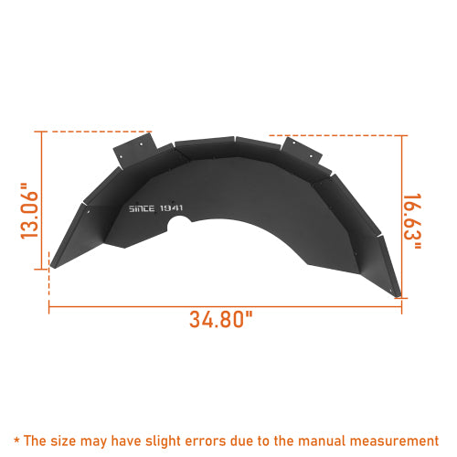 Load image into Gallery viewer, Hooke Road  Jeep TJ Rear Wheel Well Liners "Since 1941" for 1997-2006 Jeep Wrangler TJ b1035s 7
