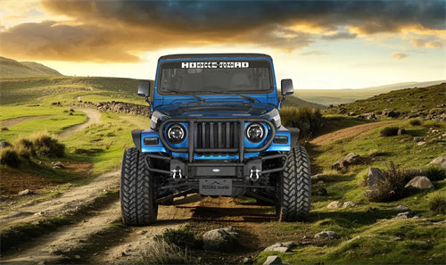 Load image into Gallery viewer, Jeep TJ YJ Front Bumper Grille Guard (1987-2006 Jeep Wrangler YJ & Wrangler TJ) - Hooke Road