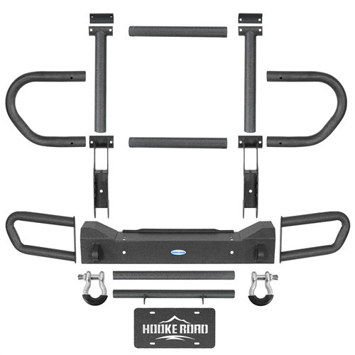 Load image into Gallery viewer, Hooke Road Jeep TJ YJ Front Bumper Brush Grille Guard b1068s 5