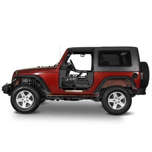 Load image into Gallery viewer, HookeRoad Jeep 2 Door Tube Doors Off Road Tubular doors for 2007-2018 Jeep Wrangler JK JKU b2016a 3