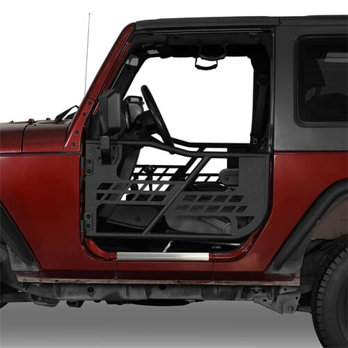 Load image into Gallery viewer, HookeRoad Jeep 2 Door Tube Doors Off Road Tubular doors for 2007-2018 Jeep Wrangler JK JKU b2016a 4
