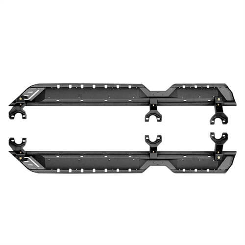 Load image into Gallery viewer, Wheel To Wheel Running Boards Side Step Bars For 2007-2018 Jeep Wrangler JK 4-Door - Hooke Road b2082s 19